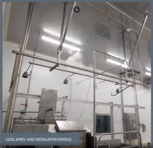 Ventilation local frittage