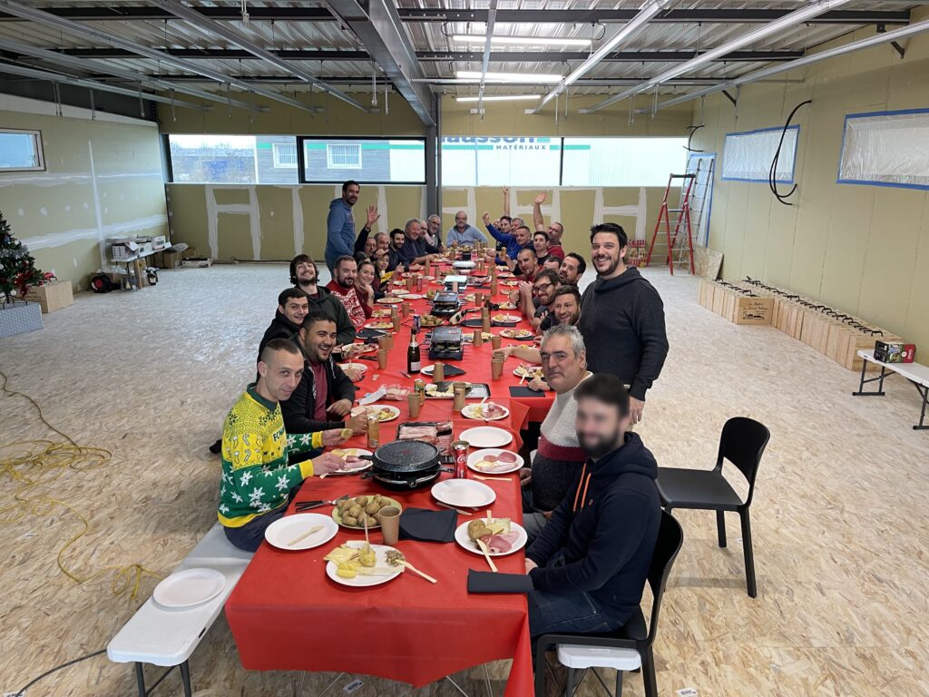 raclette party de noël chez ventelis