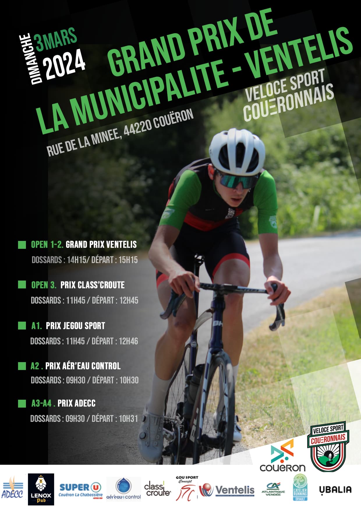 Affiche Grand Prix de la Municipalité - Ventelis 2024