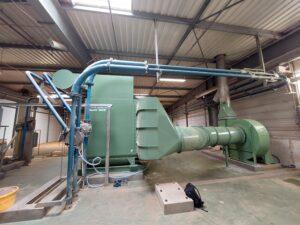 remplacement d'installation - dépoussiéreur - ventilateur