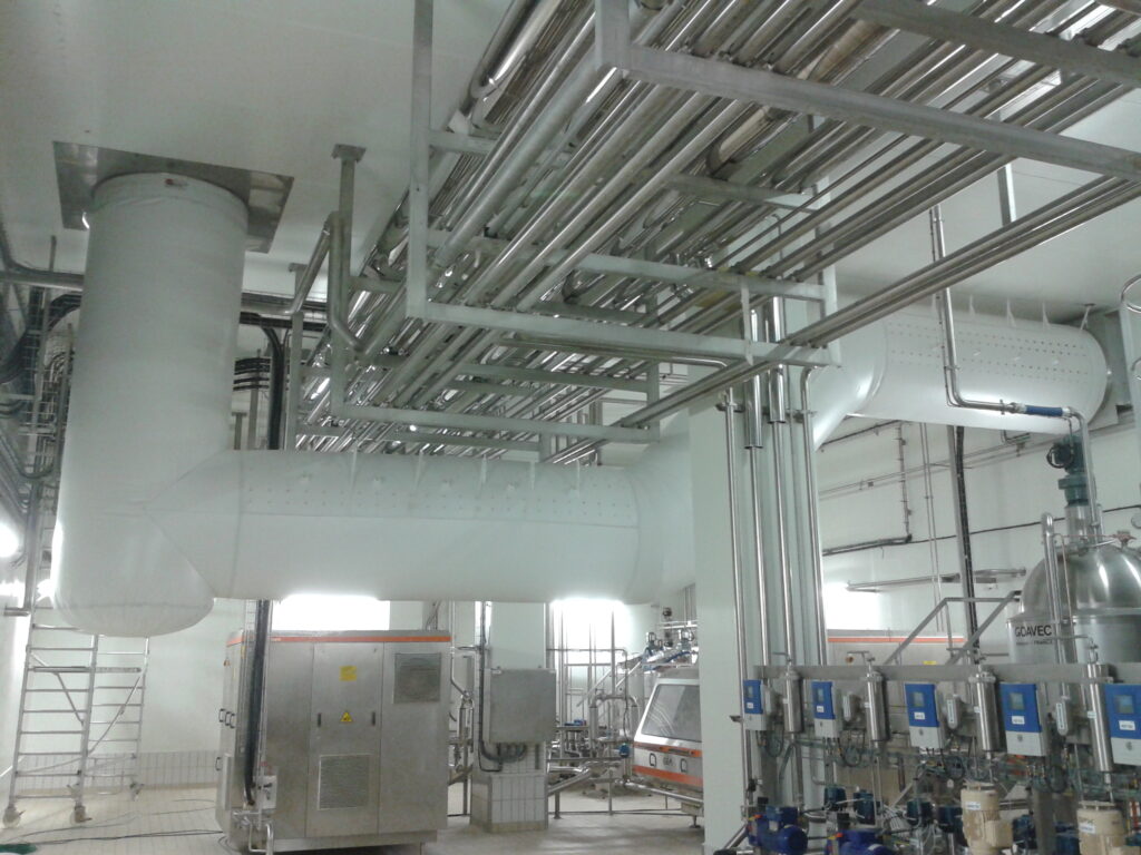 Traitement de l'air dans le domaine du lait
